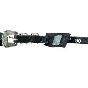 Just Cavalli 100% Leather Black Embellished Women\'s Belt US 25 IT 90 Just Cavalli 100% Leather Black Embellished Women main image 2